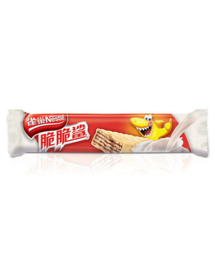自营正品雀巢脆脆鲨牛奶味威化促销装248条20g