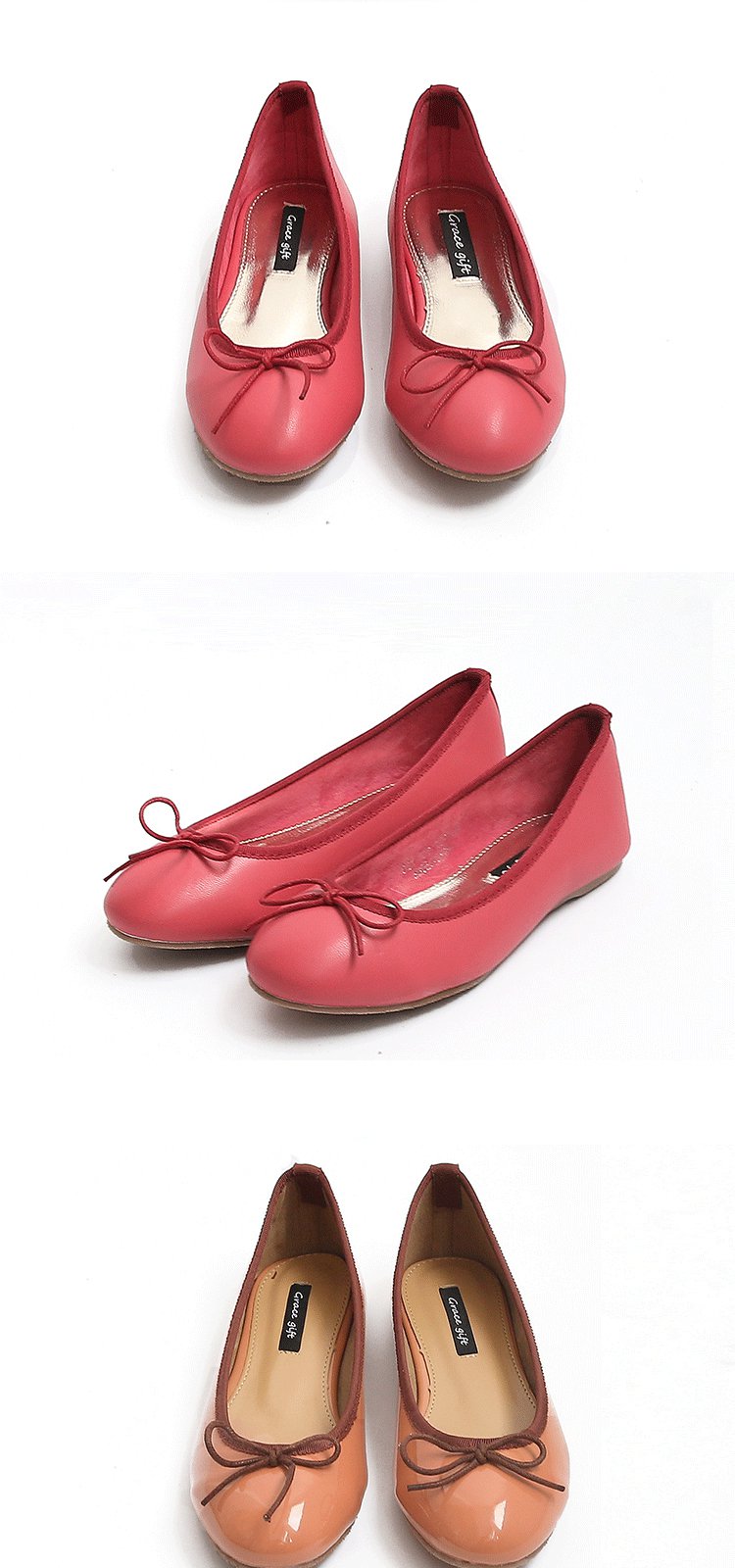 迪士尼合作系列--grace gift女鞋专场 2017蝴蝶结平跟浅口单鞋  品牌