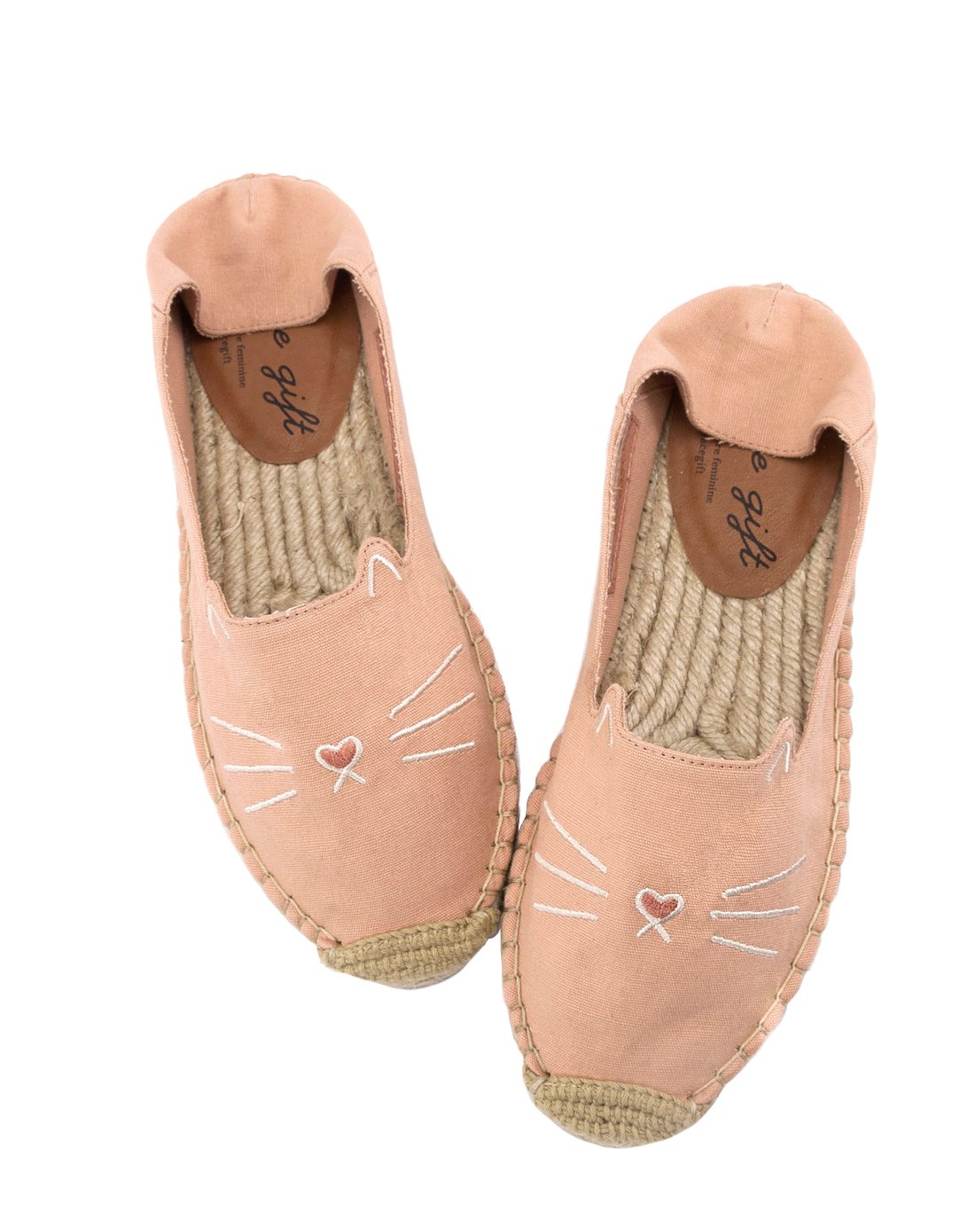 迪士尼合作系列--grace gift女鞋专场 2017新款猫咪麻底平跟女休闲单