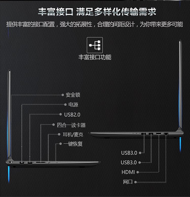 联想小新锐7000 i5高主频游戏本 9件套