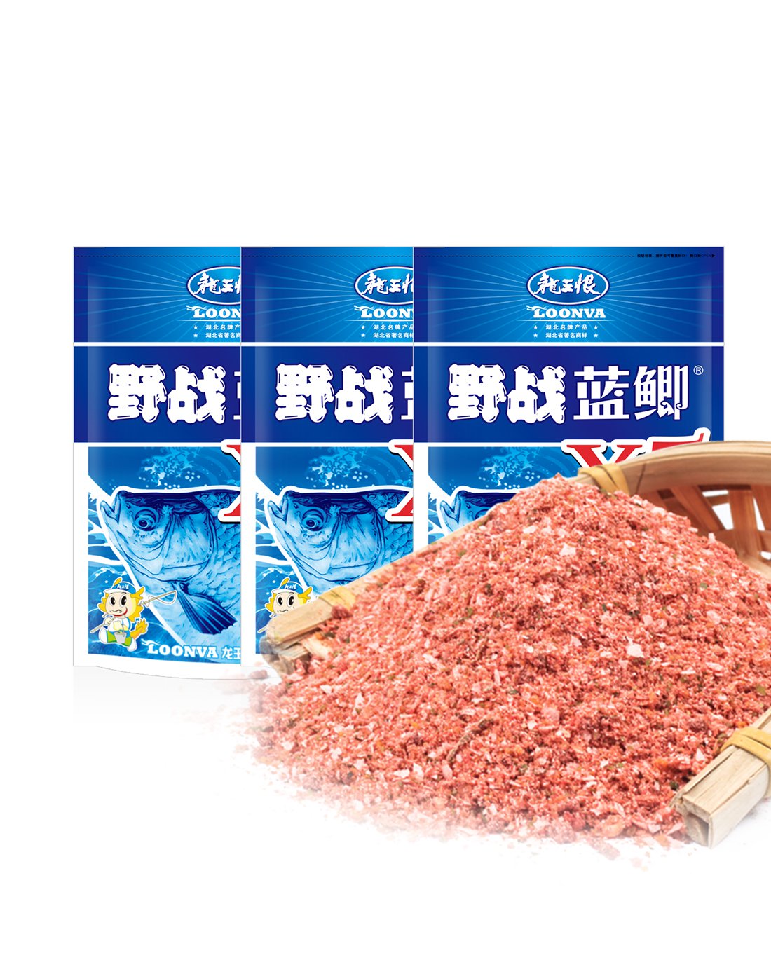 野钓竞技通杀型鱼饵 野战蓝鲫实惠组合三包装 龙王恨