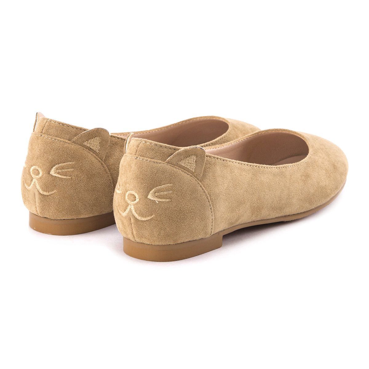 gracegift女鞋特卖旗舰店 新品猫咪圆头娃娃鞋平底单鞋女鞋