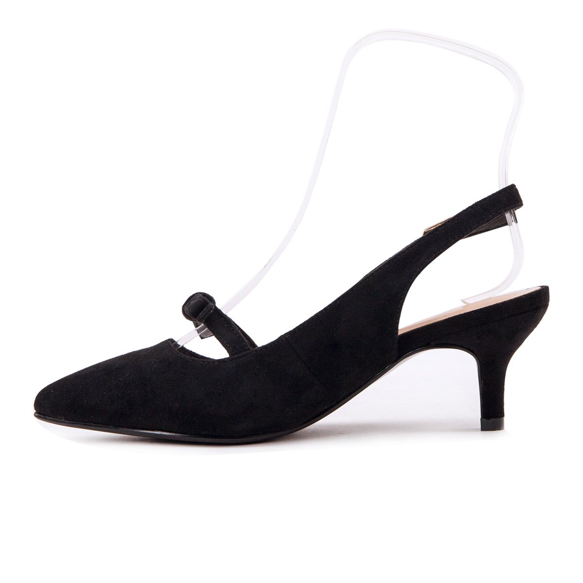 gracegift新品蝴蝶结尖头中后空高跟凉鞋女士凉鞋8a6