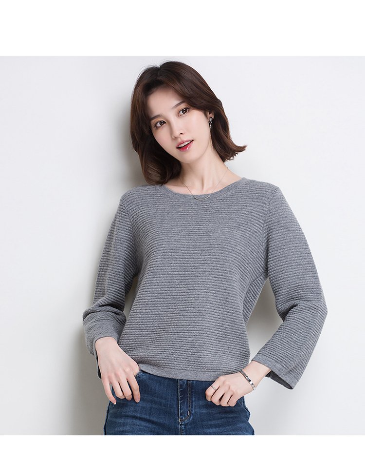 金菊秋冬圆领宽松羊毛衫女a8722654-1412_唯品会