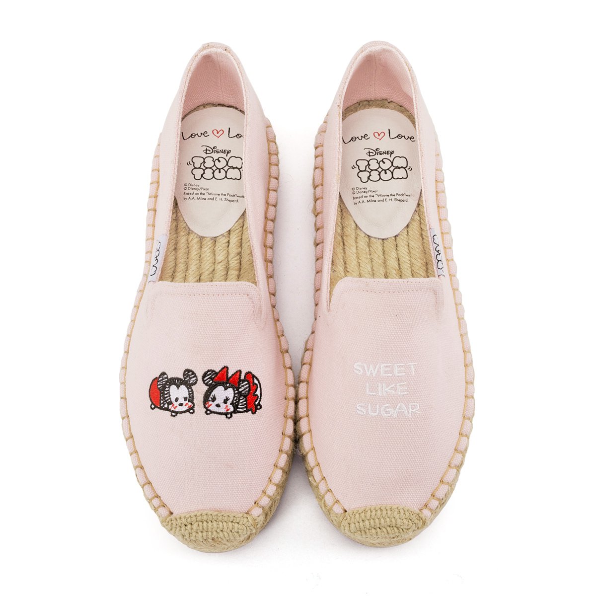 gracegift【迪士尼联名】tsum刺绣麻底渔夫鞋懒人套脚