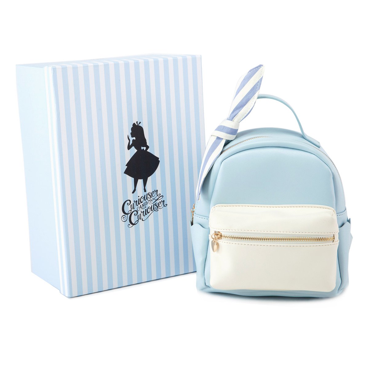 gracegift迪士尼爱丽丝蝴蝶结少女背包女包双肩包8sdbagali-2542_唯品