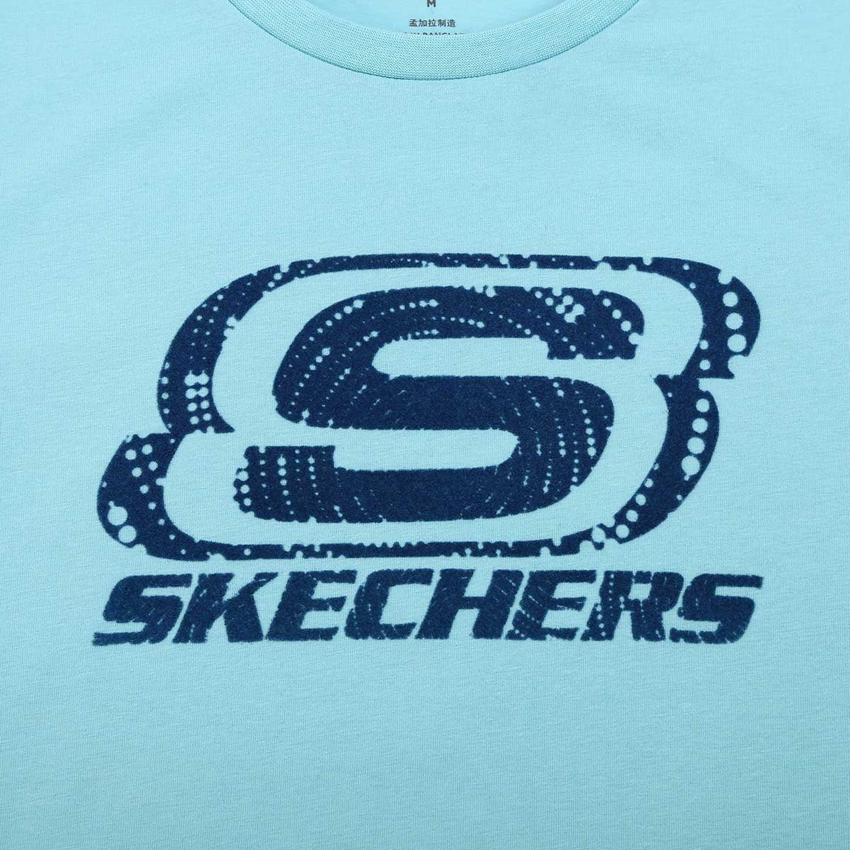 skechers斯凯奇 女装 新款圆领短袖 印花t恤