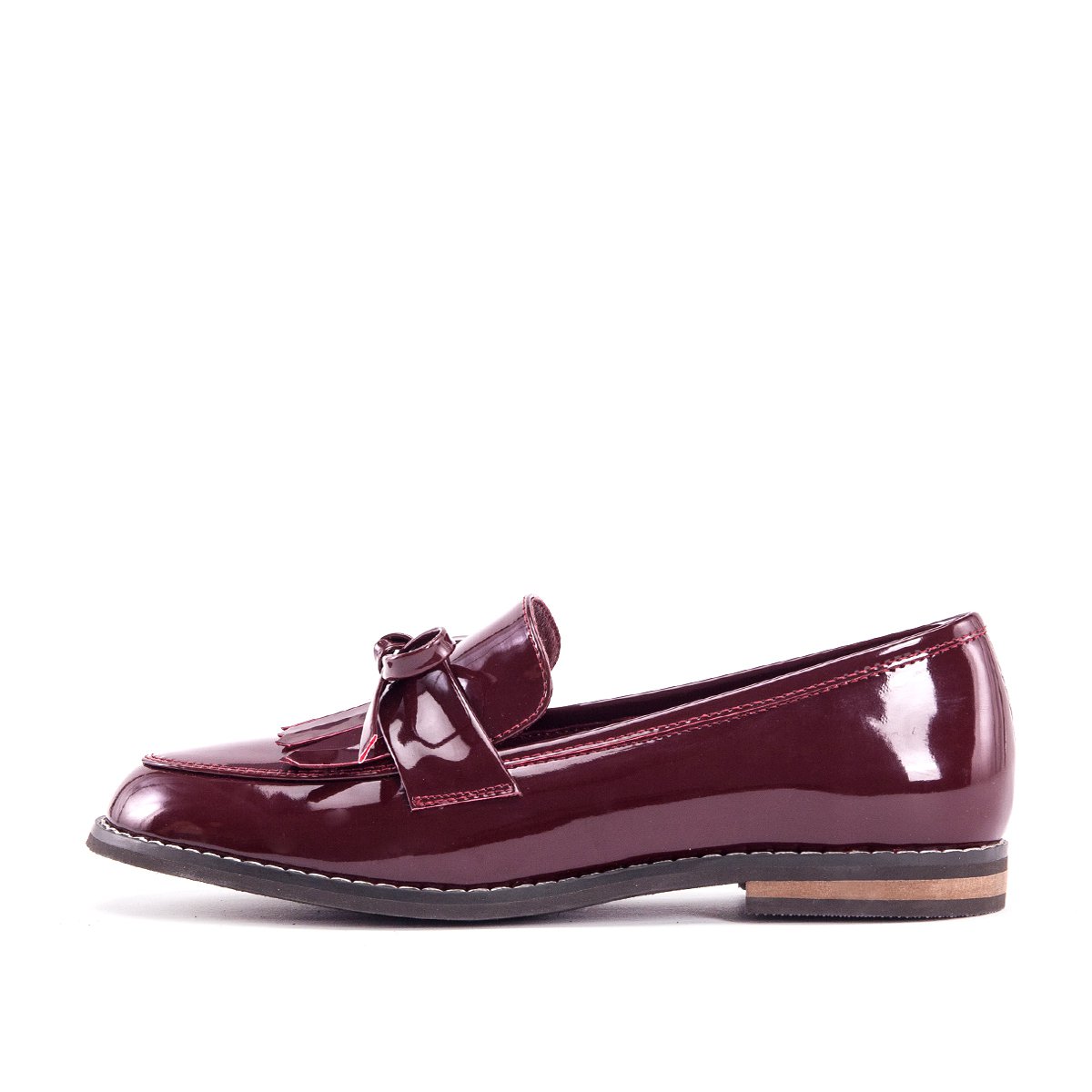 gracegift女鞋特卖旗舰店2018秋季新品流苏蝴蝶结莫卡