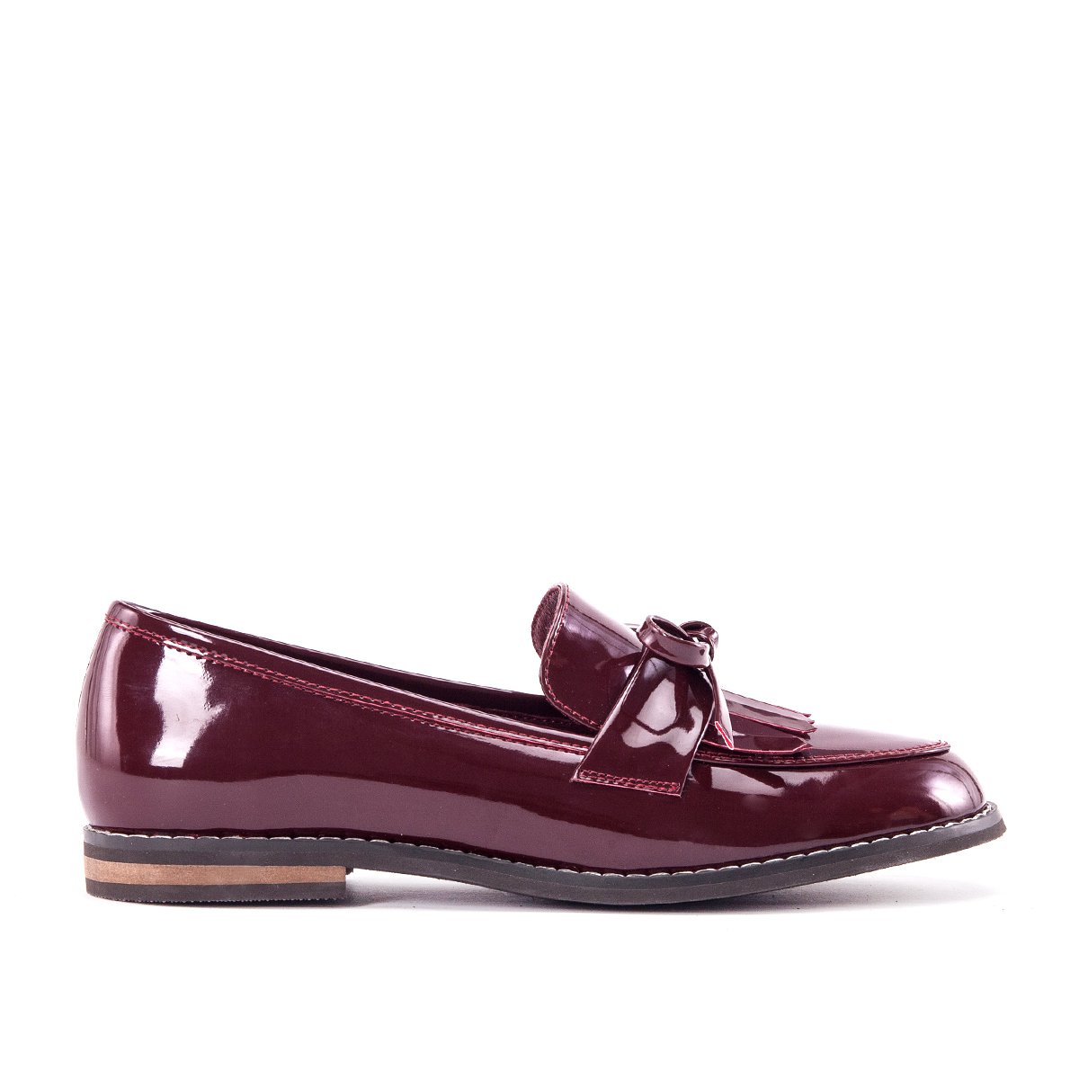 gracegift女鞋特卖旗舰店2018秋季新品流苏蝴蝶结莫卡