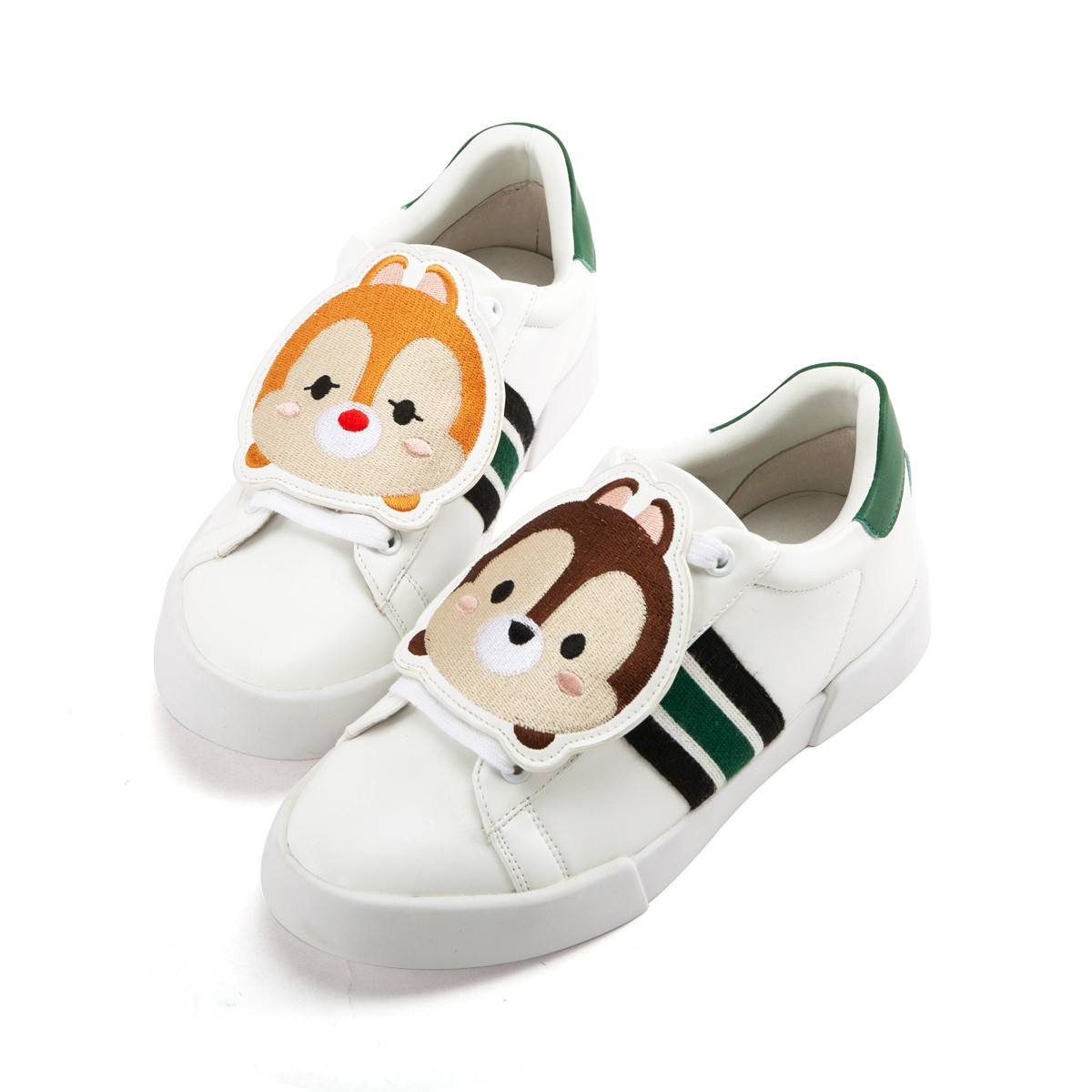 gracegift迪士尼tsum tsum卡通徽章休闲鞋女鞋小白鞋