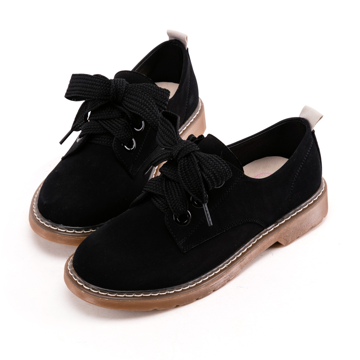 gracegift2019春夏新品系带英伦风牛津鞋平底单鞋女鞋