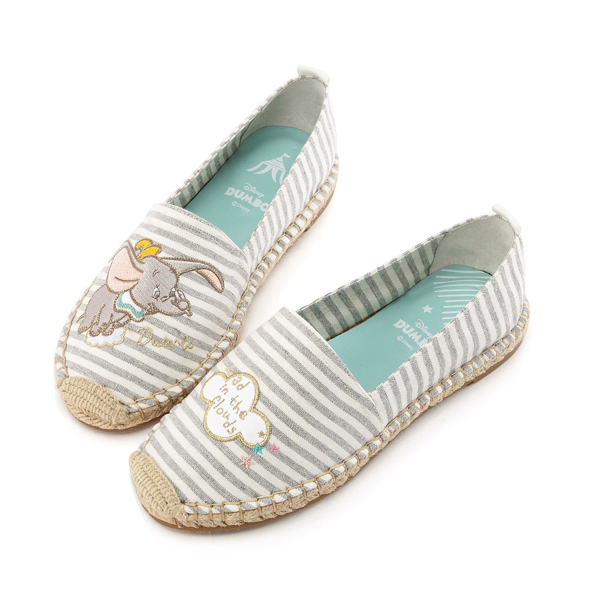 gracegift2019春夏新款迪士尼联名小飞象渔夫鞋懒人鞋