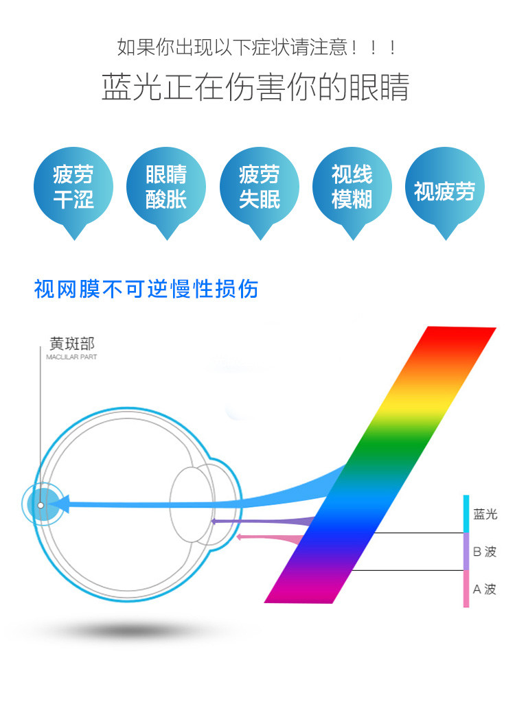 儿童防蓝光眼镜派丽蒙玩手机游戏保护眼睛疲劳防辐射7715