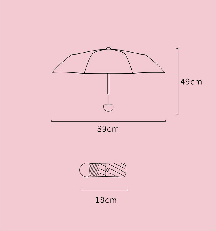 防晒伞女防紫外线雨伞女晴雨两用遮阳伞小巧便携胶囊伞