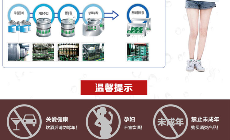 蜜桃味配制酒360ml 韩国进口烧酒清酒果味酒