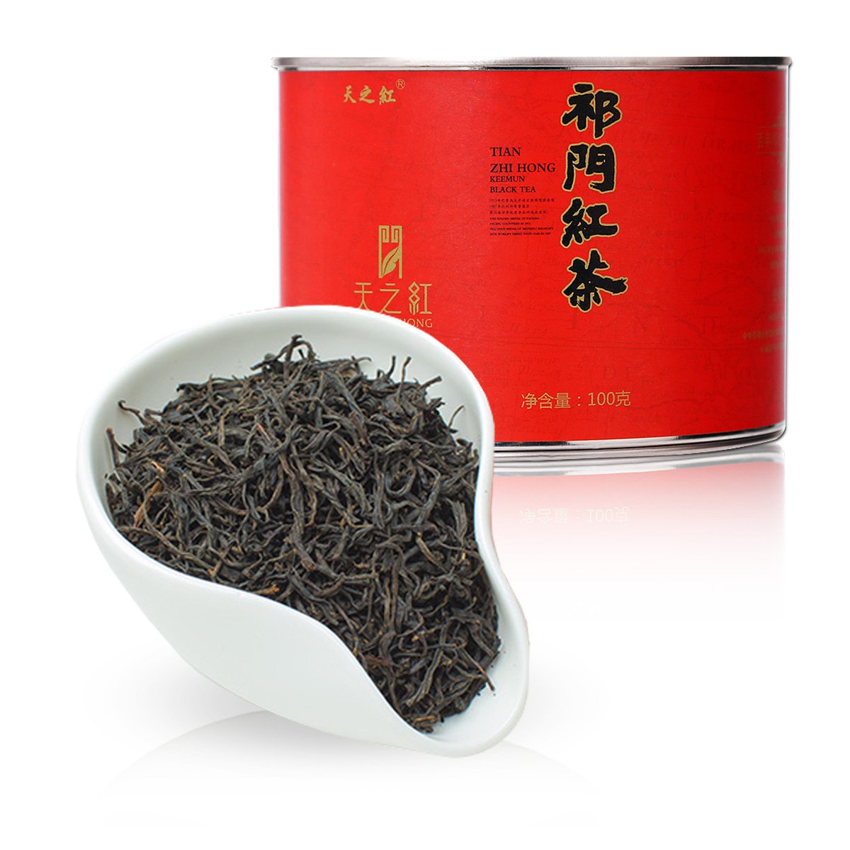 红茶祁门红茶特级醇韵祁红毛峰工夫红茶铁罐装100g