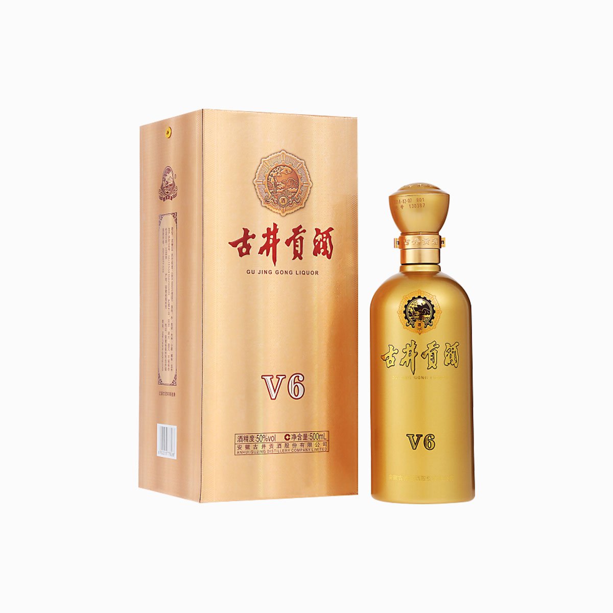古井贡 v6 50度 500ml*6瓶 整箱装
