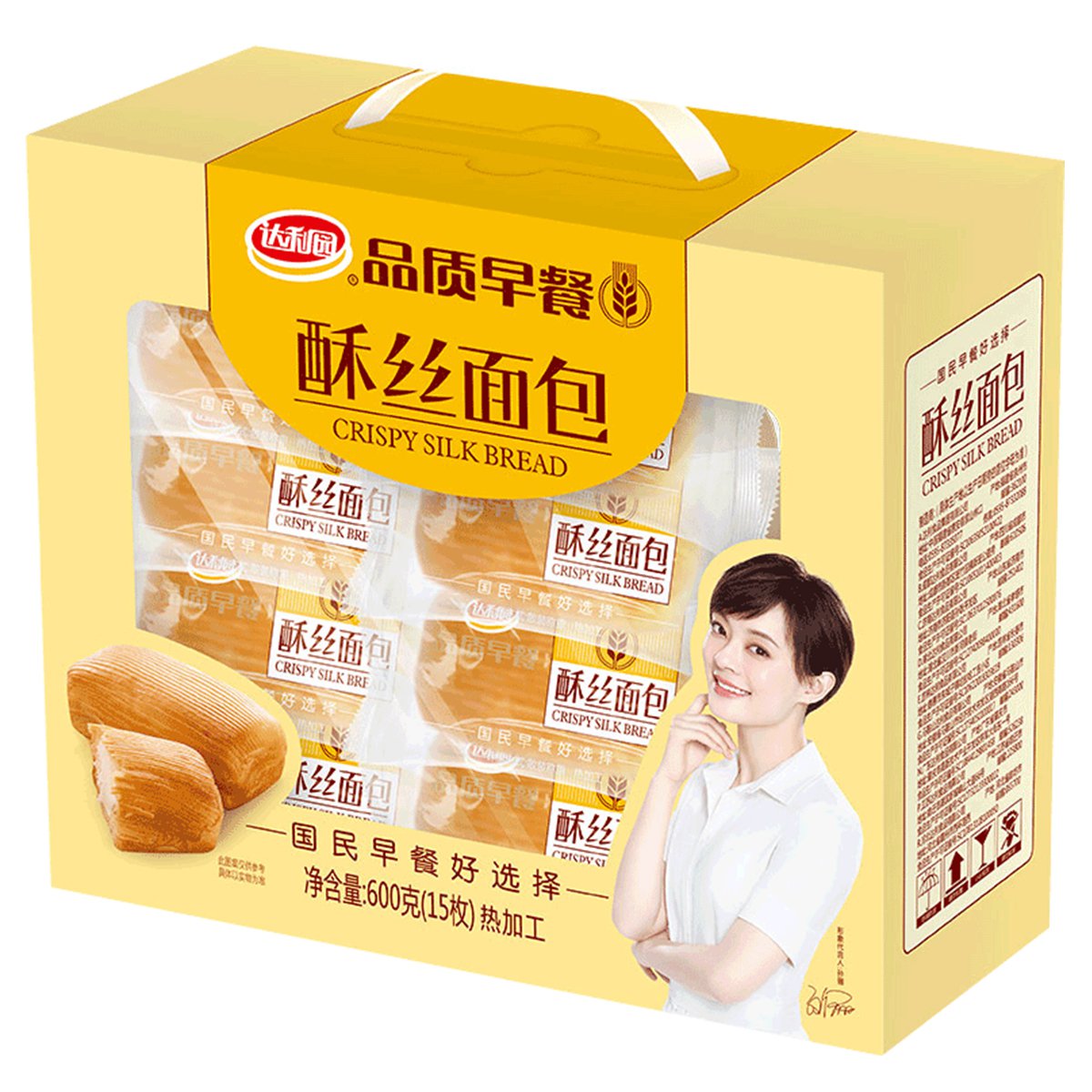 达利园酥丝面包礼盒整箱装600g6911988026262_唯品会