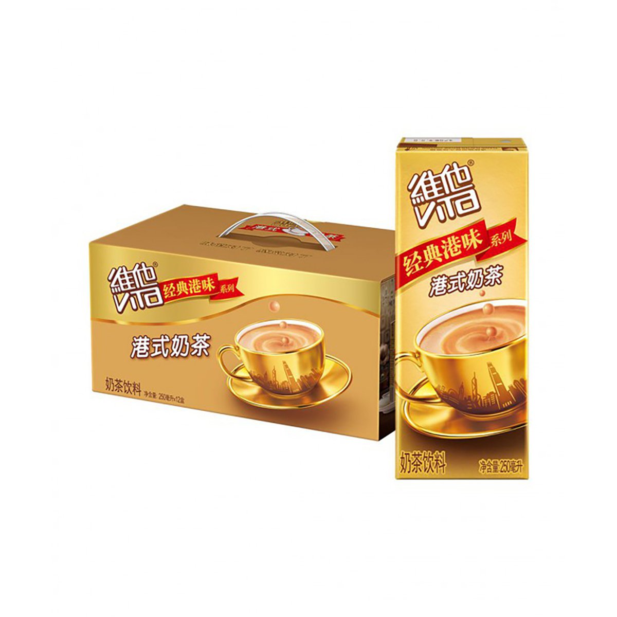 维他奶&维他饮料vita维他港式奶茶饮料250ml*12盒