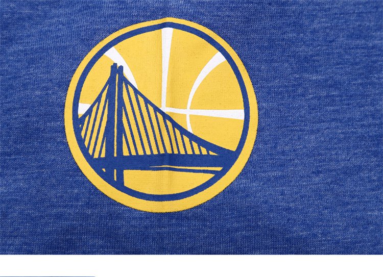 nba 勇士队logo 篮球运动透气圆领短袖t恤