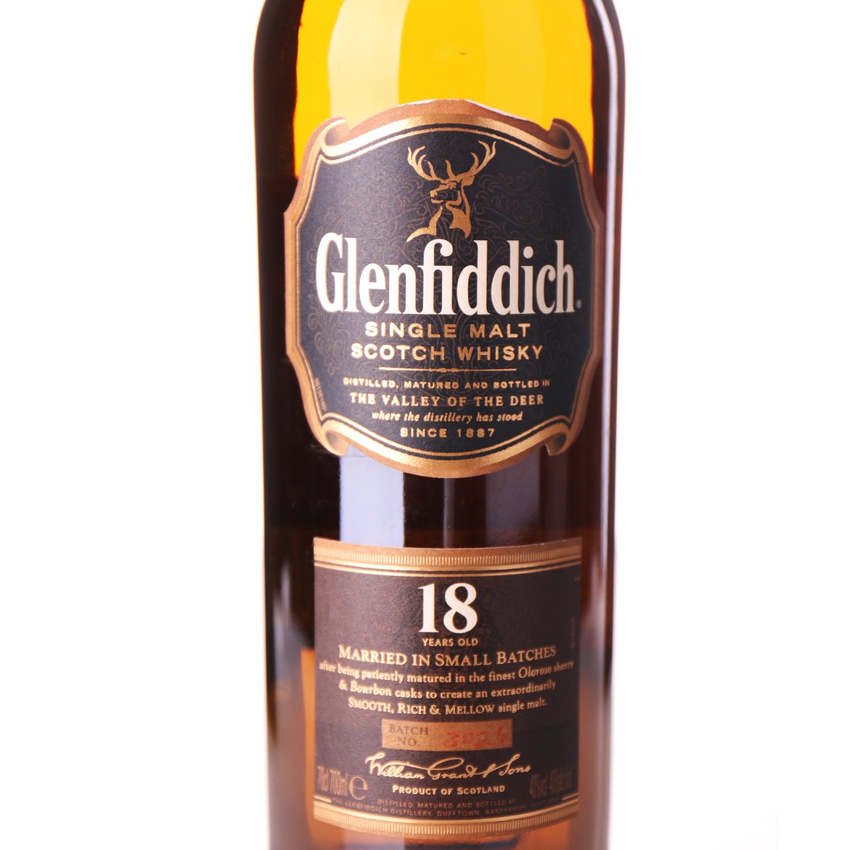 格兰菲迪glenfiddich18年苏格兰达夫镇单一麦芽威士忌700ml