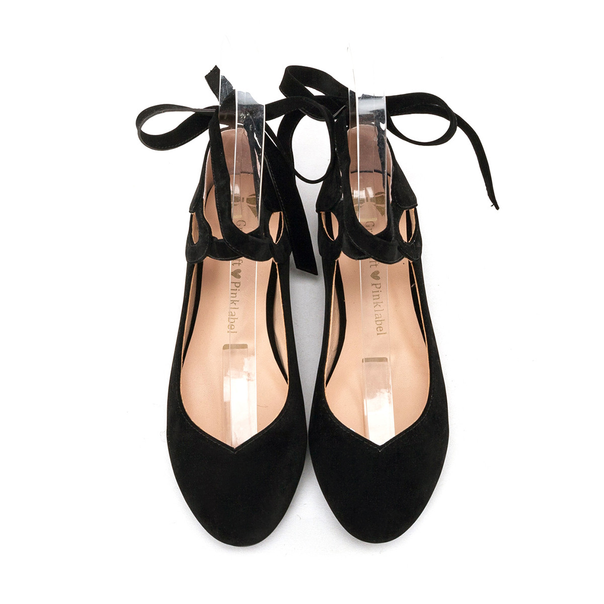 gracegift【蝴蝶结绑带】热卖人气款尖头浅口平底鞋女