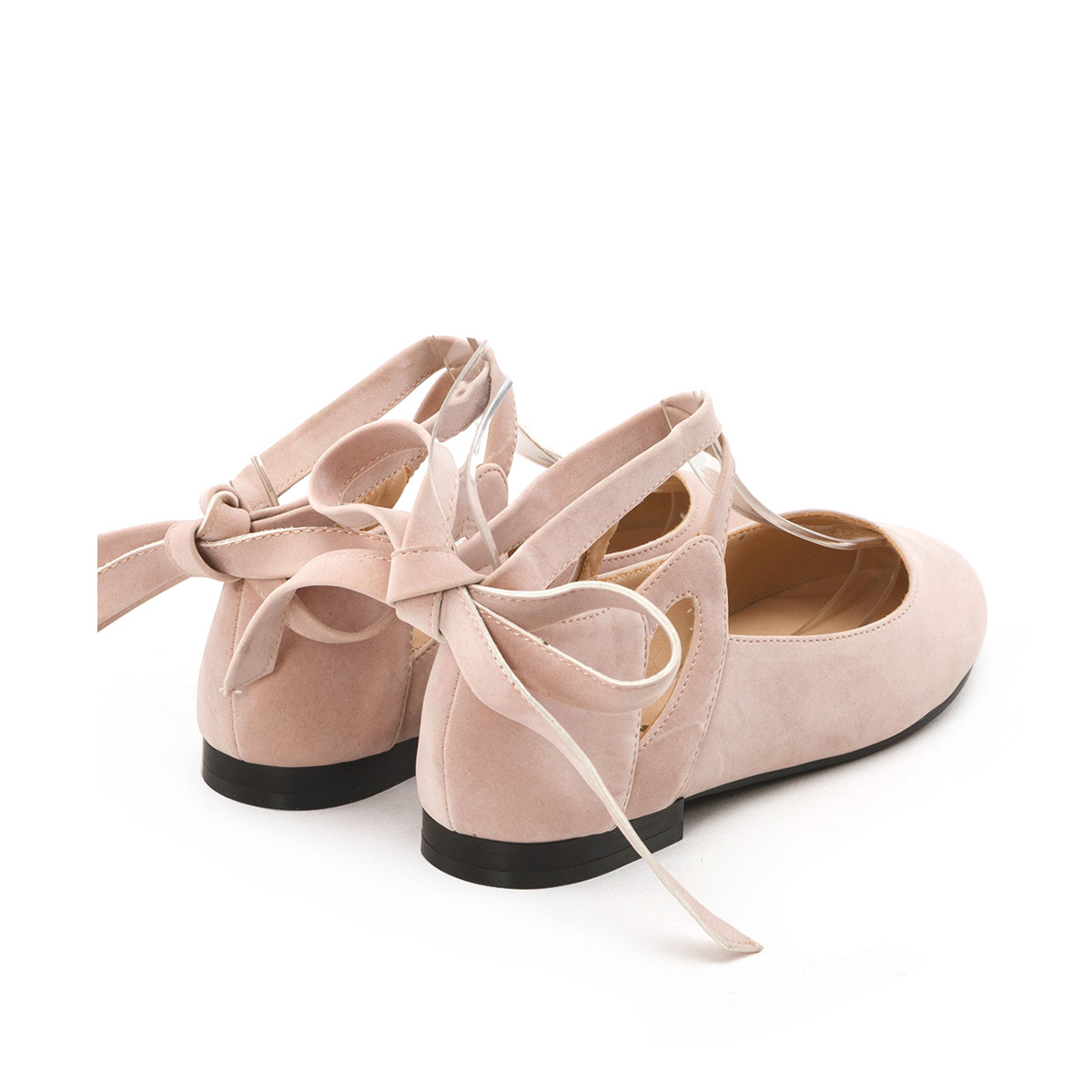 gracegift鞋包专场 【蝴蝶结绑带】热卖人气款尖头浅口平底鞋女鞋女单