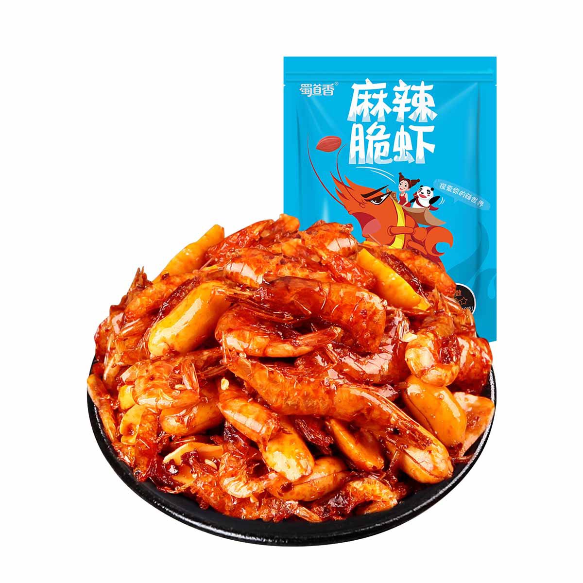 蜀道香麻辣脆虾100gx2包装