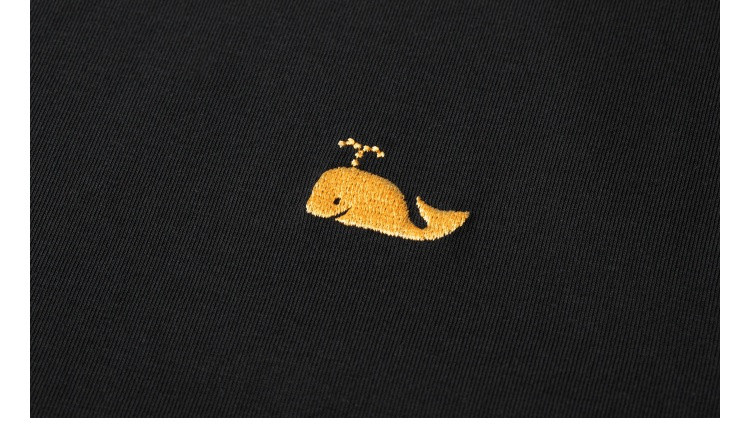 男装春夏新款小鲸鱼logo短袖t恤