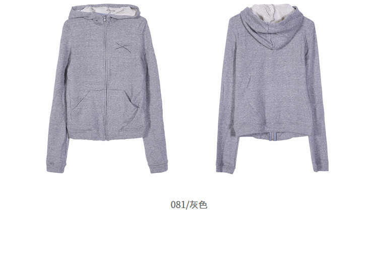 江南布衣春季宽松运动长袖连帽卫衣外套女5i_唯品