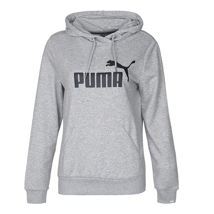 彪马puma 时尚休闲 女子浅混合灰色卫衣套头衫