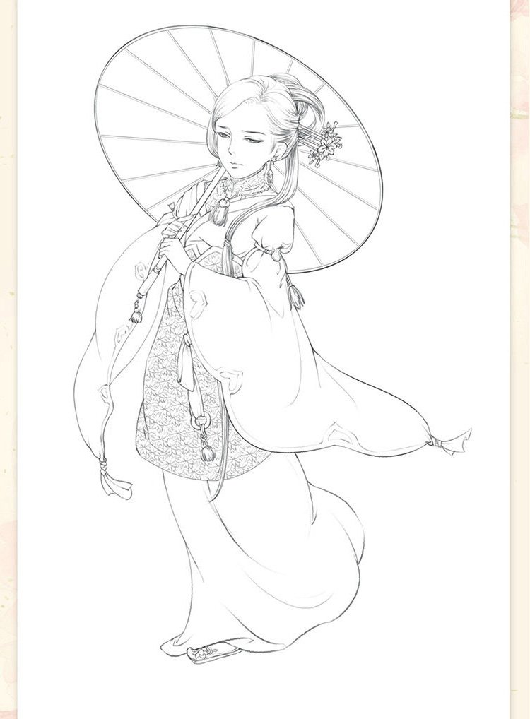 绘古风 古风漫画素描技法教程