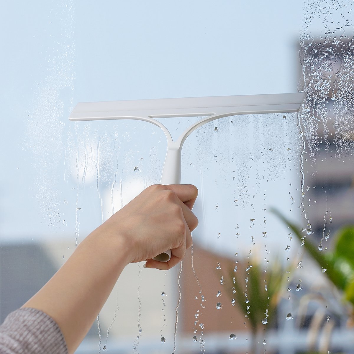 日式家用玻璃刮水器伸缩擦窗器软胶擦玻璃清洁器窗户清洁工具