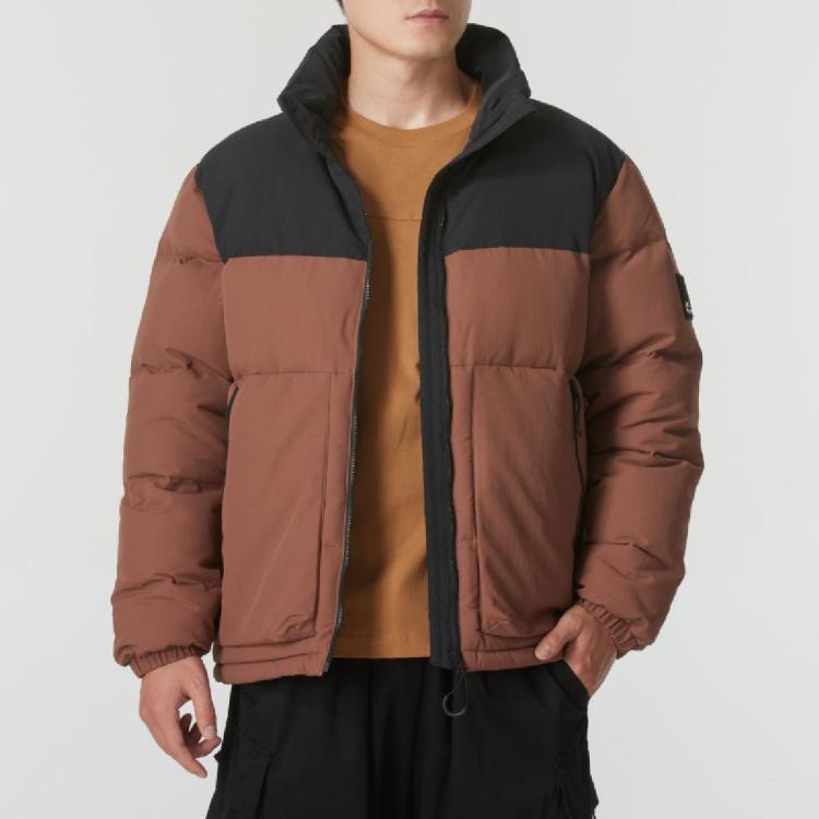 Jack Wolfskin 户外立领羽绒服男装女装夹克上衣休闲舒适保暖时尚运动外套 In Brown