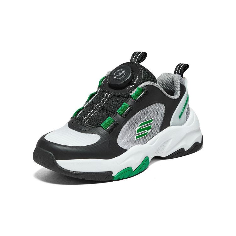 斯凯奇 【旋钮体训鞋】男中大童|男童鞋跑步鞋运动鞋轻质旋扣低帮秋冬