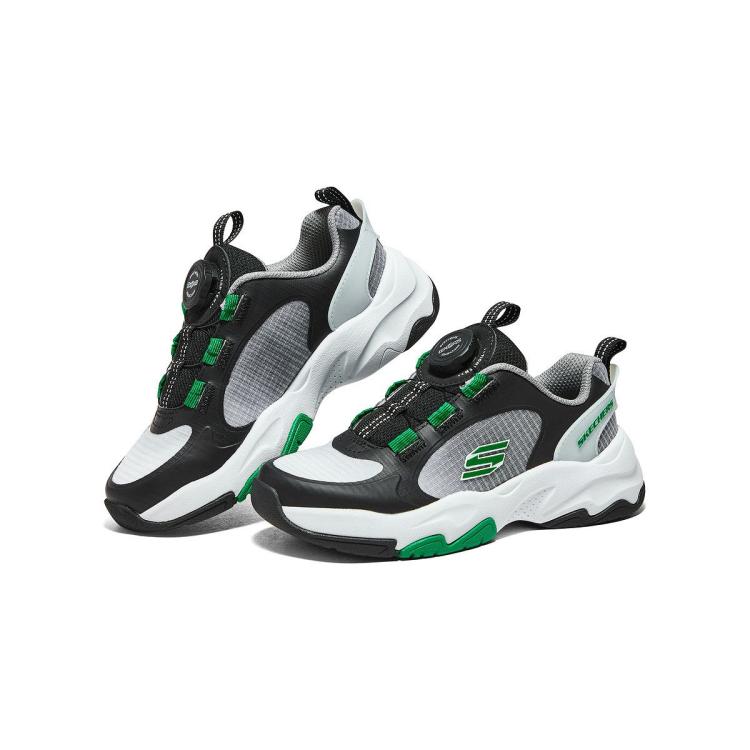 斯凯奇 【旋钮体训鞋】男中大童|男童鞋跑步鞋运动鞋轻质旋扣低帮秋冬