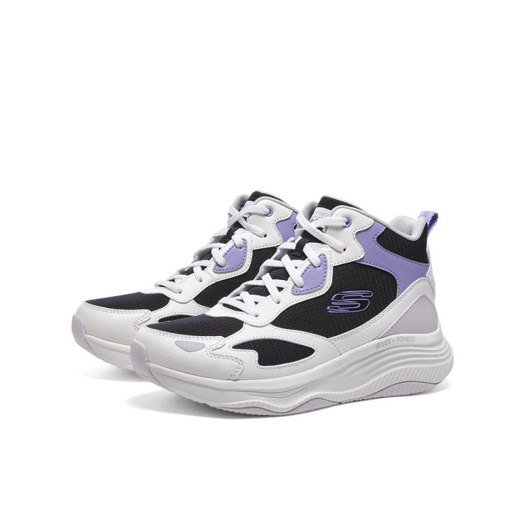 斯凯奇 出清【D'LUX缓震大底】女鞋高帮运动休闲鞋跑步女靴回弹秋冬