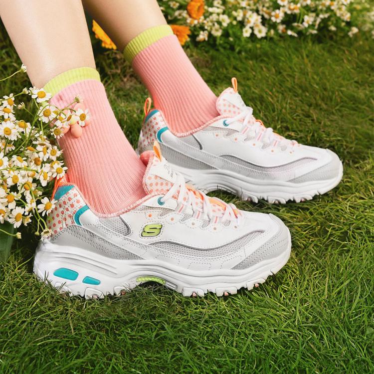 Skechers 斯凯奇 【轻质吸震】女鞋女子老爹鞋女运动休闲鞋女熊猫鞋多巴胺秋季 In Multi