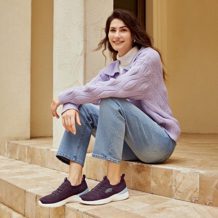 斯凯奇 【轻质舒适耐磨】女鞋缓震回弹一脚蹬运动休闲鞋可机洗春夏