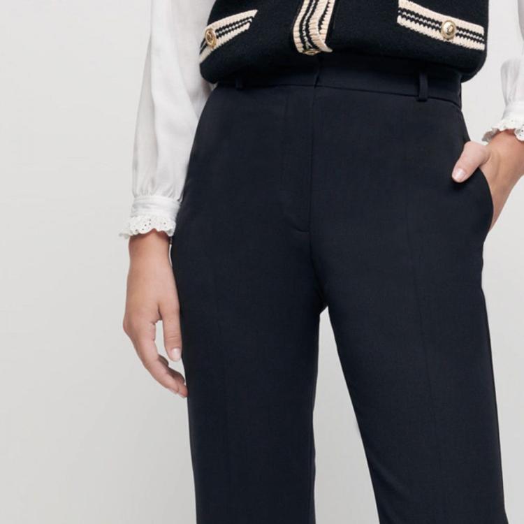 MAJE MAJE 冬季女装休闲九分裤经典版型通勤休闲裤