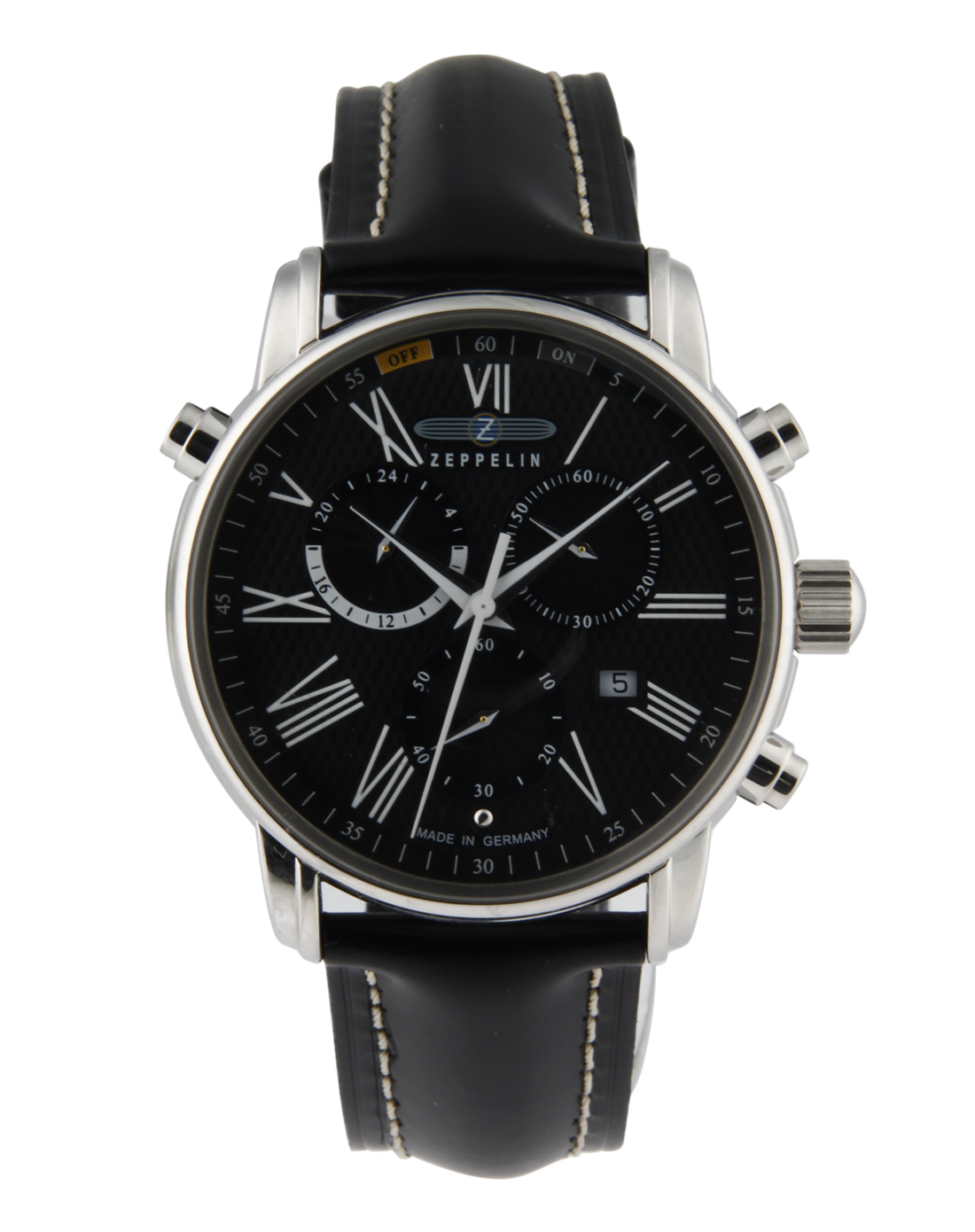 德国原装进口zeppelin 齐柏林飞艇 lz127 transatlantic系列石英男表