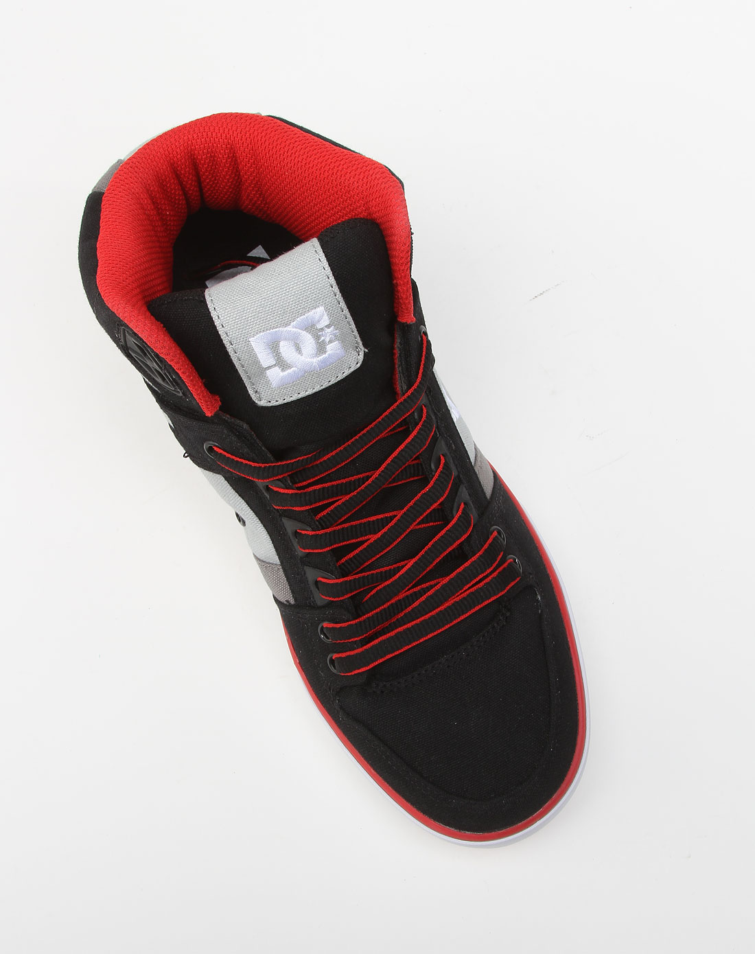 dc shoes男女男款黑/灰色动感时尚绑带高帮鞋303435dc-bta_唯品会