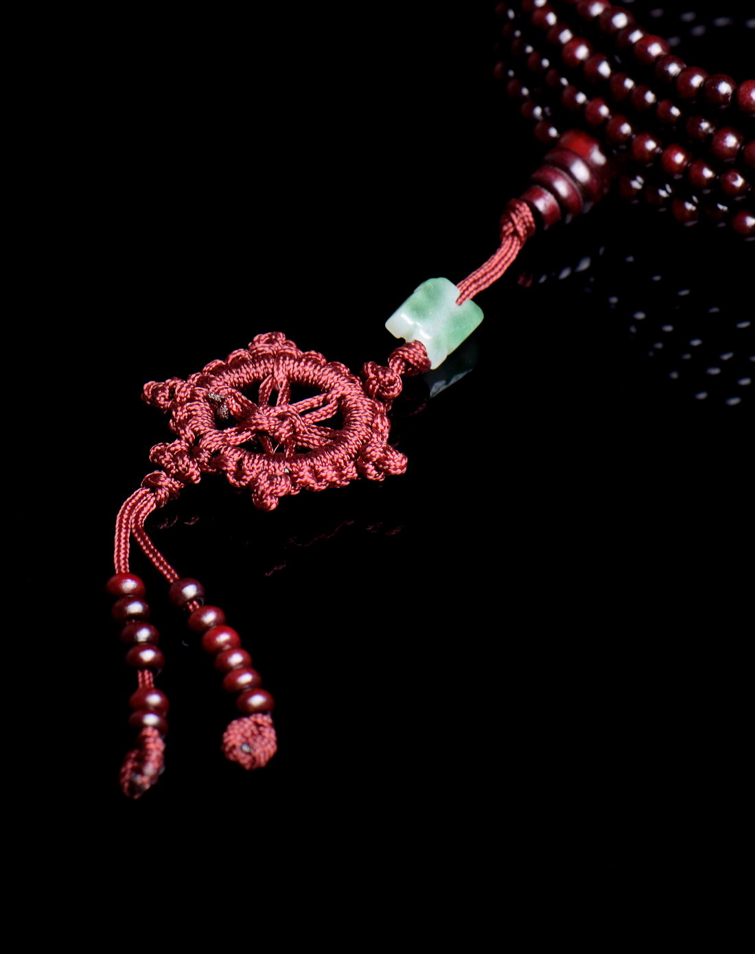 非洲小叶红檀216颗佛珠手链平安结4mm(±1)