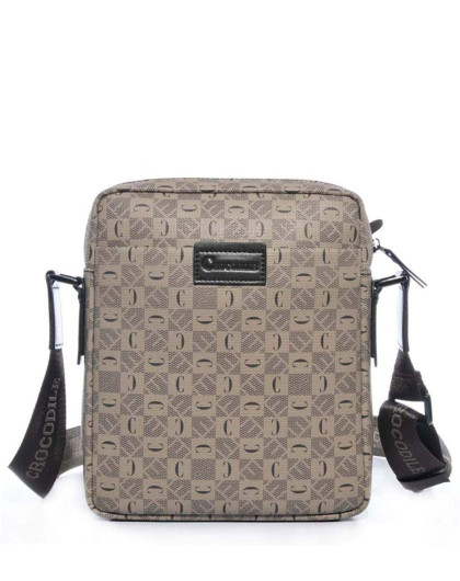 鳄鱼恤crocodile男女包男款卡其色休闲斜跨包11122066_唯品会