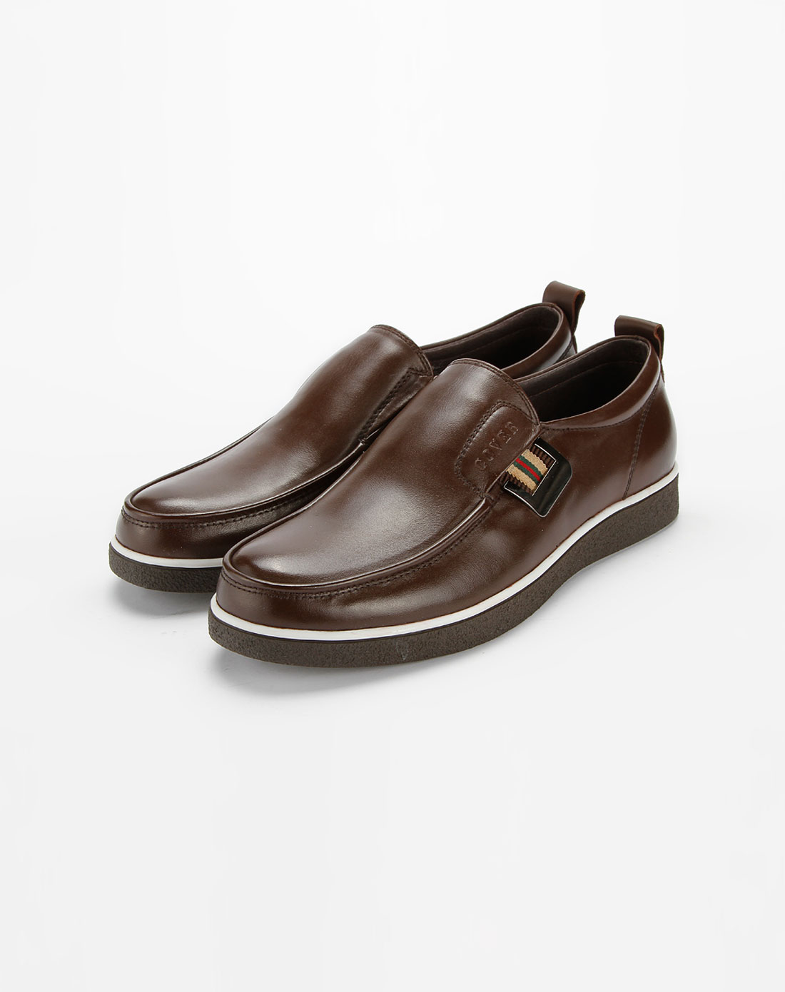 卡文cover 棕色个性时尚皮鞋