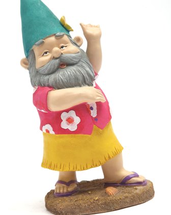 夏日地精小矮人树脂桌面摆件