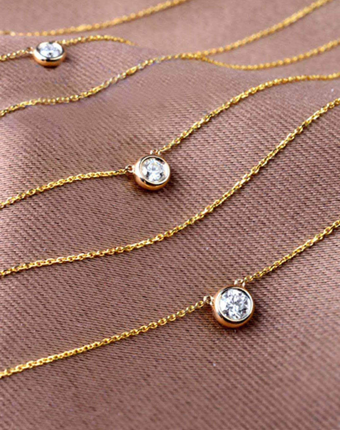 18k金50分siij色天然南非钻石吊坠/时尚吊坠