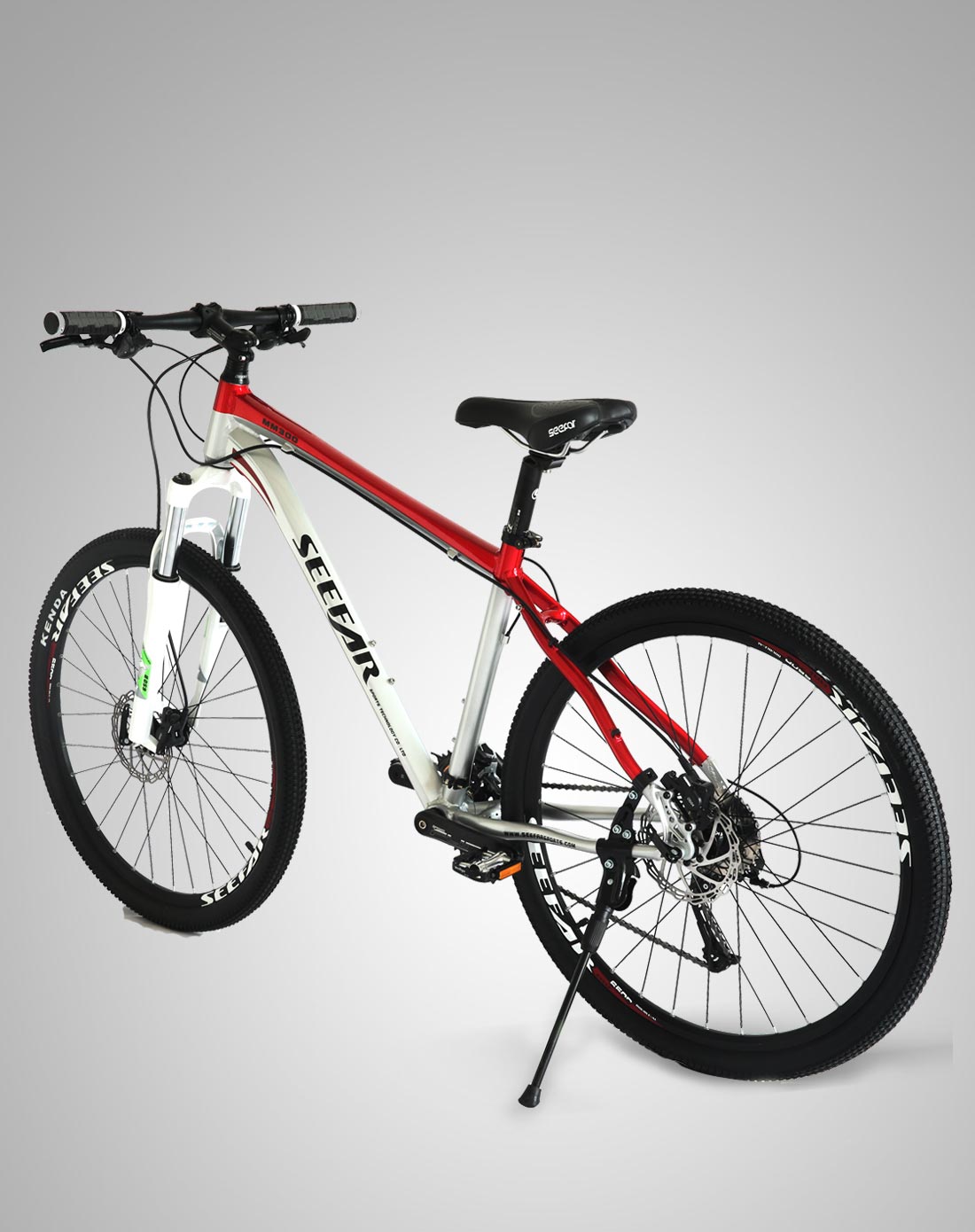 > 猛犸300红/白色时尚山地自行车