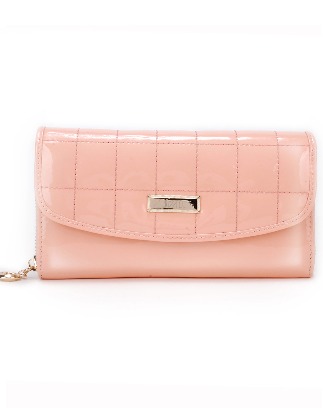 女士粉色高档长钱包手拿包