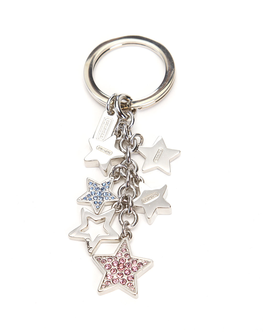 coach 女款星星形状钥匙扣银/紫/蓝色